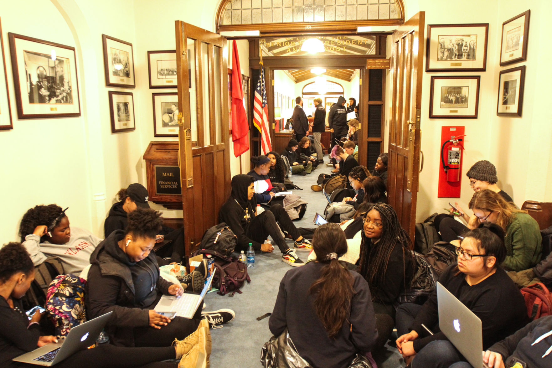 OU BERT Evans Hall Sit-In